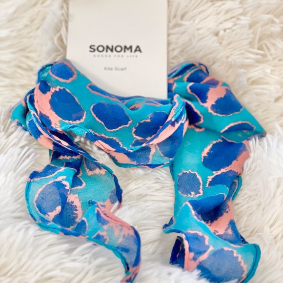 Sonoma Accessories New Wtags Sonoma Kite Scarf Teal Blue Super